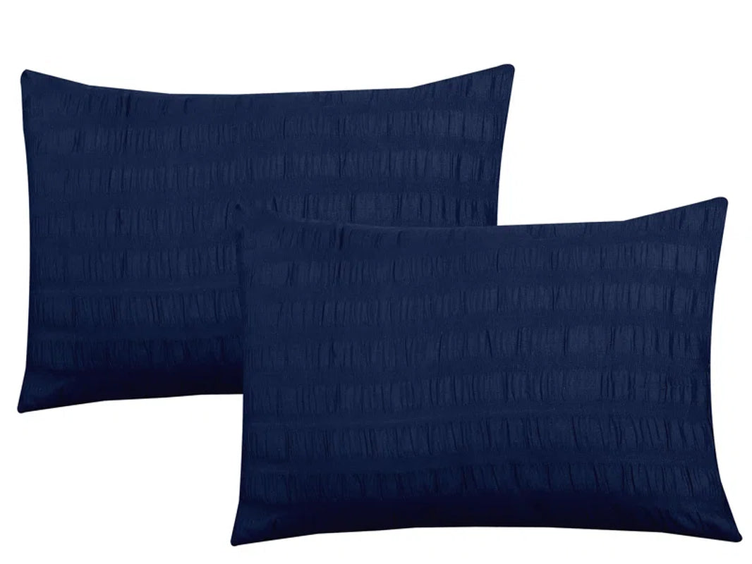 Seersucker Duvet Cover Set with Coordinating Pillowcases